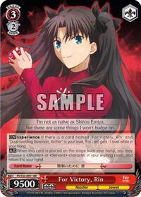 Rin RR waifu card — Weiss Schwarz