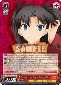 Rin RR waifu card — Weiss Schwarz