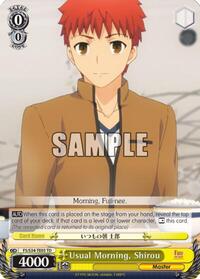 Shirou TrialDeck waifu card — Weiss Schwarz
