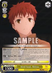 Shirou TrialDeck waifu card — Weiss Schwarz