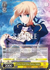 Saber TrialDeck waifu card — Weiss Schwarz