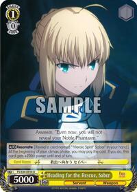 Saber U waifu card — Weiss Schwarz