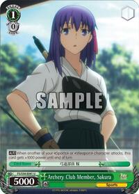 Sakura U waifu card — Weiss Schwarz