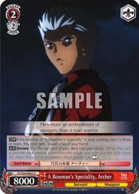 Archer U waifu card — Weiss Schwarz