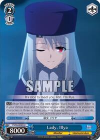 Illya U waifu card — Weiss Schwarz