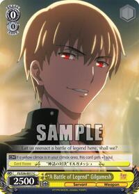 "A Battle of Legend" Gilgamesh C waifu card — Weiss Schwarz