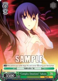 "Complex Emotions" Sakura C waifu card — Weiss Schwarz