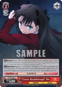"Center Breakthrough" Rin C waifu card — Weiss Schwarz