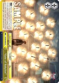 "Gate of Babylon" CC waifu card — Weiss Schwarz