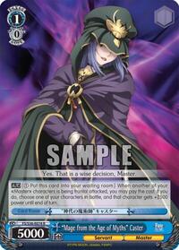 "Mage from the Age of Myths" Caster R waifu card — Weiss Schwarz