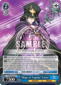 "Mage of Tragedy" Caster R waifu card — Weiss Schwarz