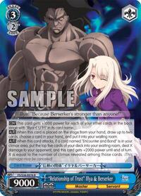 "Relationship of Trust" Illya & Berserker R waifu card — Weiss Schwarz