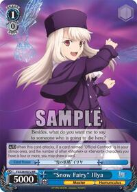 "Snow Fairy" Illya RR waifu card — Weiss Schwarz