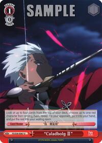 "Caladbolg II" U waifu card — Weiss Schwarz