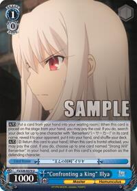 "Confronting a King" Illya U waifu card — Weiss Schwarz
