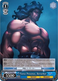 Berserker C waifu card — Weiss Schwarz