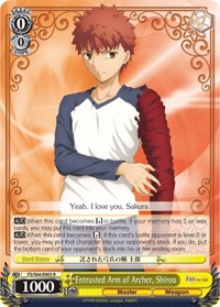 Shirou R waifu card — Weiss Schwarz
