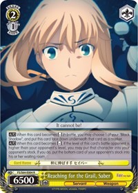 Saber R waifu card — Weiss Schwarz