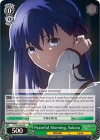 Sakura R waifu card — Weiss Schwarz