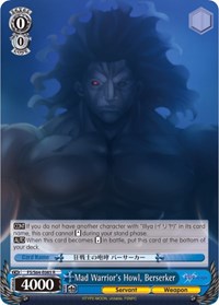 Berserker R waifu card — Weiss Schwarz