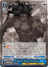 Berserker R waifu card — Weiss Schwarz