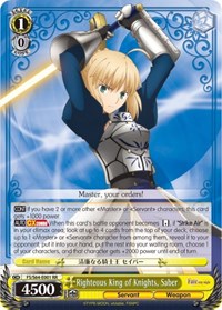 Saber RR waifu card — Weiss Schwarz