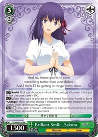 Sakura RR waifu card — Weiss Schwarz