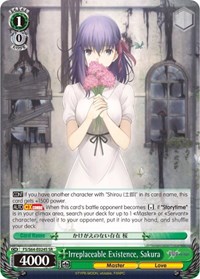 Sakura SR waifu card — Weiss Schwarz