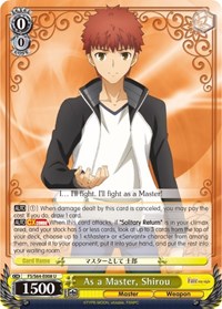 Shirou U waifu card — Weiss Schwarz