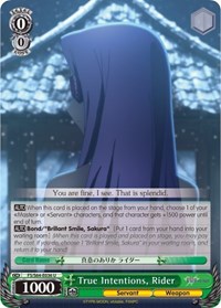 Rider U waifu card — Weiss Schwarz