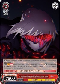 Saber Alter U waifu card — Weiss Schwarz