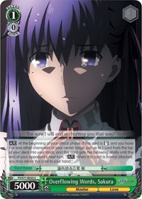 Sakura C waifu card — Weiss Schwarz