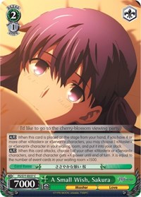 Sakura C waifu card — Weiss Schwarz
