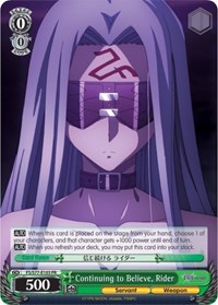 Rider Promo waifu card — Weiss Schwarz