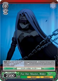 Rider R waifu card — Weiss Schwarz
