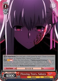 Sakura R waifu card — Weiss Schwarz