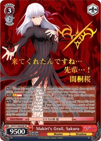 Sakura SR waifu card — Weiss Schwarz