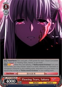 Sakura SR waifu card — Weiss Schwarz