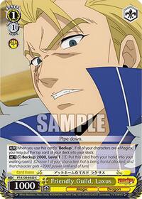 Laxus C waifu card — Weiss Schwarz