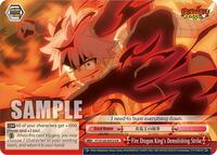 Fire Dragon King's Demolishing Strike CR waifu card — Weiss Schwarz