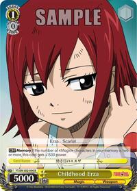 Childhood Erza R waifu card — Weiss Schwarz