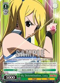 Lucy R waifu card — Weiss Schwarz