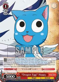 "Dragon Egg" Happy R waifu card — Weiss Schwarz