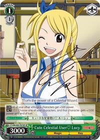 Cute Celestial User? Lucy SR waifu card — Weiss Schwarz