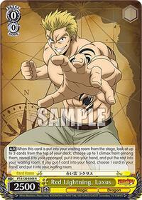 Laxus R waifu card — Weiss Schwarz