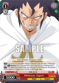 Gajeel (SR) SR waifu card — Weiss Schwarz
