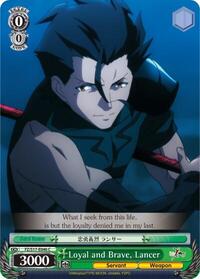 Lancer C waifu card — Weiss Schwarz