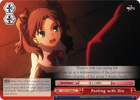 Parting with Rin CC waifu card — Weiss Schwarz