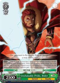 Rider RRR waifu card — Weiss Schwarz