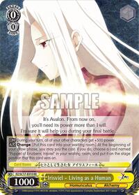 Irisviel - Living as a Human Reprint waifu card — Weiss Schwarz
